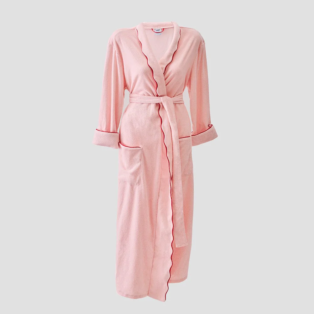 Women's Long Scallop Lightweight Robe - Image 10